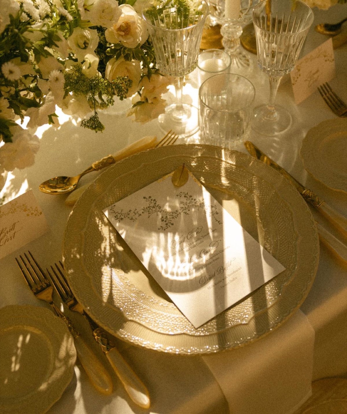 Wedding table detail